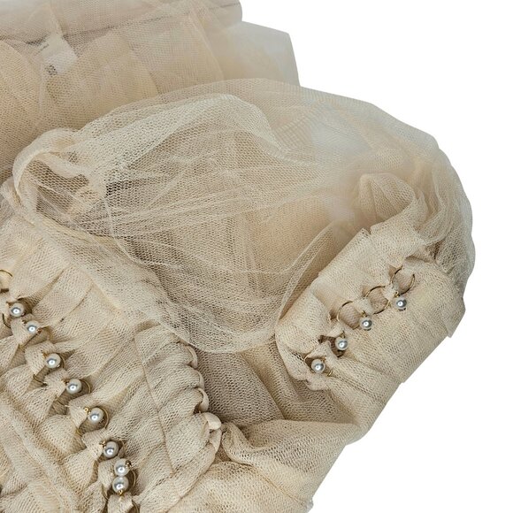 ZIMMERMANN S/22 "Rhythmic" Trim Tulle Dress | Size 2 US 6 8 | Retail $2890 - Picture 7 of 9